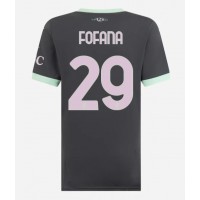 Camisa de time de futebol AC Milan Youssouf Fofana #29 Replicas 3º Equipamento Feminina 2024-25 Manga Curta